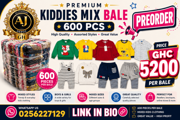 🔥 PREMIUM KIDDIES MIX BALE-600pcs 🔥