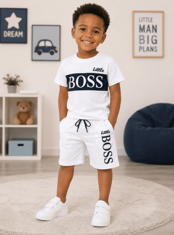 🤍 Cotton Little BOSS 2-Piece Set 🤍🇬🇭