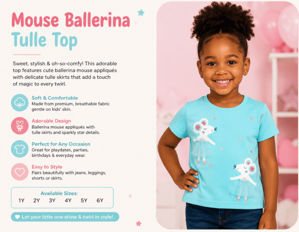 🥰Girls Ballerina Tulle Top🥰 In Store  🇬🇭
