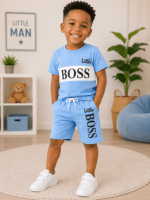 🤍 Cotton Little BOSS 2-Piece Set 🤍🇬🇭