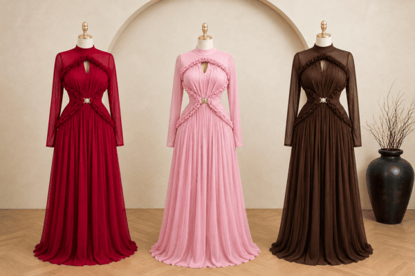 Luxury evening wear long 135gh moq 10