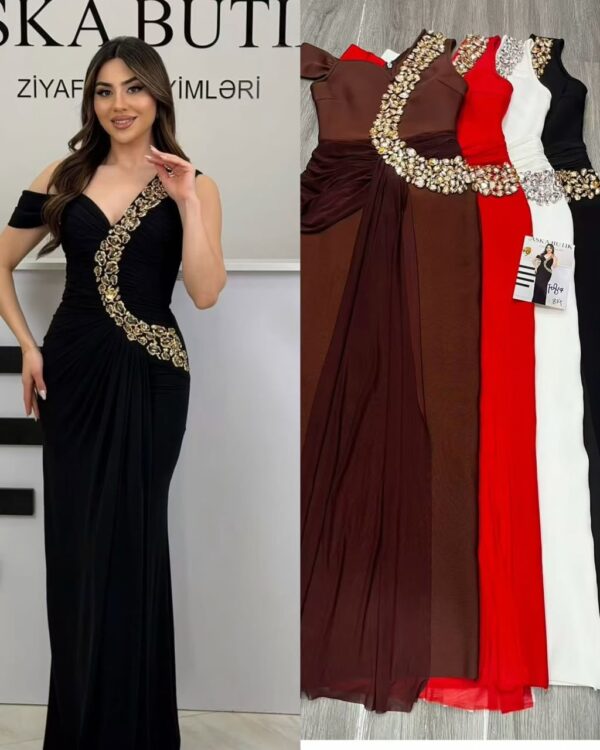 Ladies luxury dress 500gh moq 1
