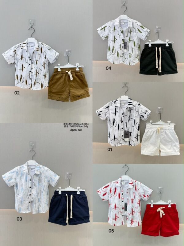 Boys 3 pcs set HD (5)  age 6-36 months 120 gh