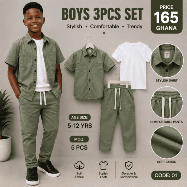 Classic boys set -moq 5pcs : 165 Gh